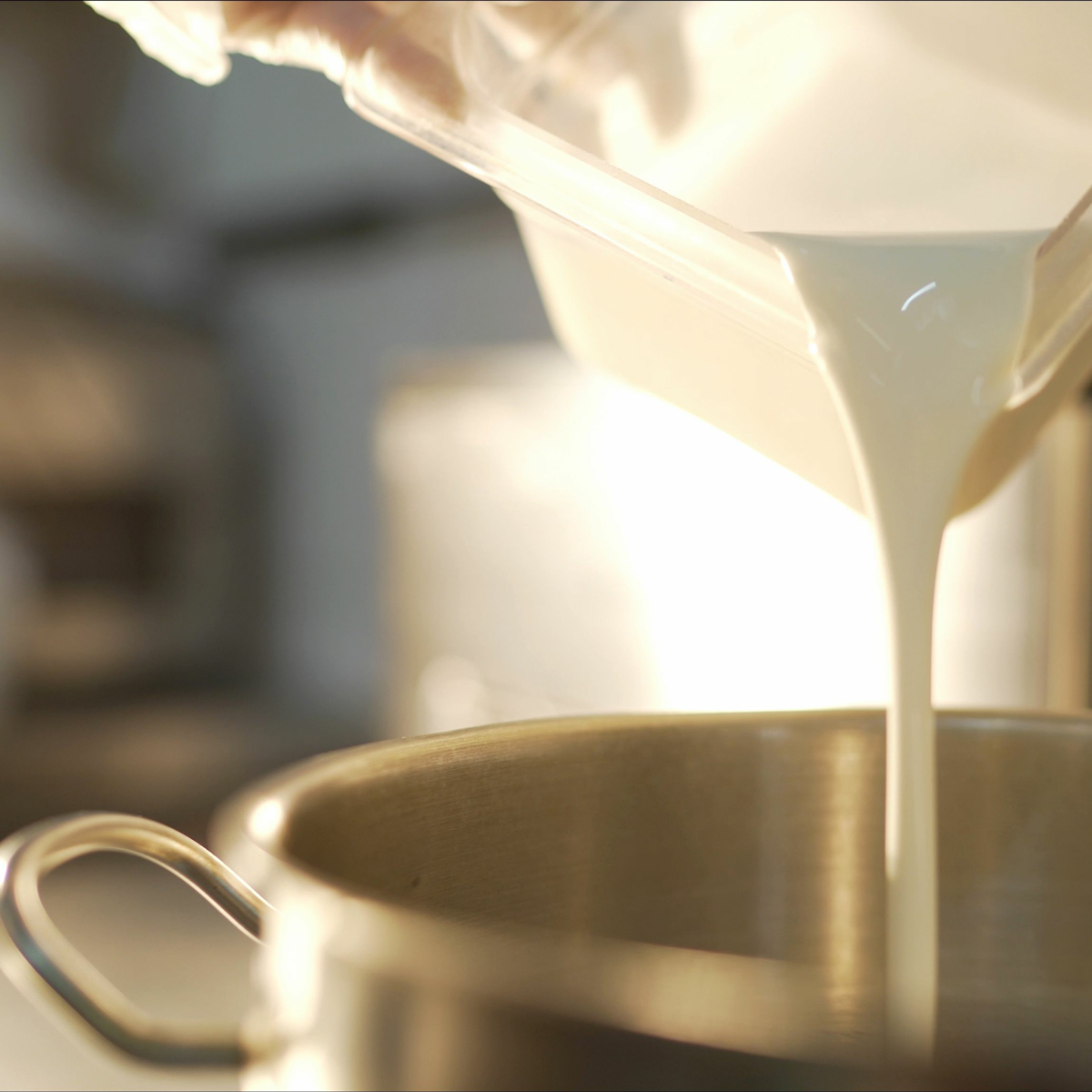 Regionale Milch für die Eisherstellung